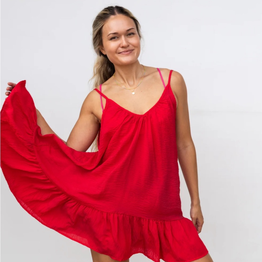 9 Seed St. Tropez Ruffle Mini Dress
